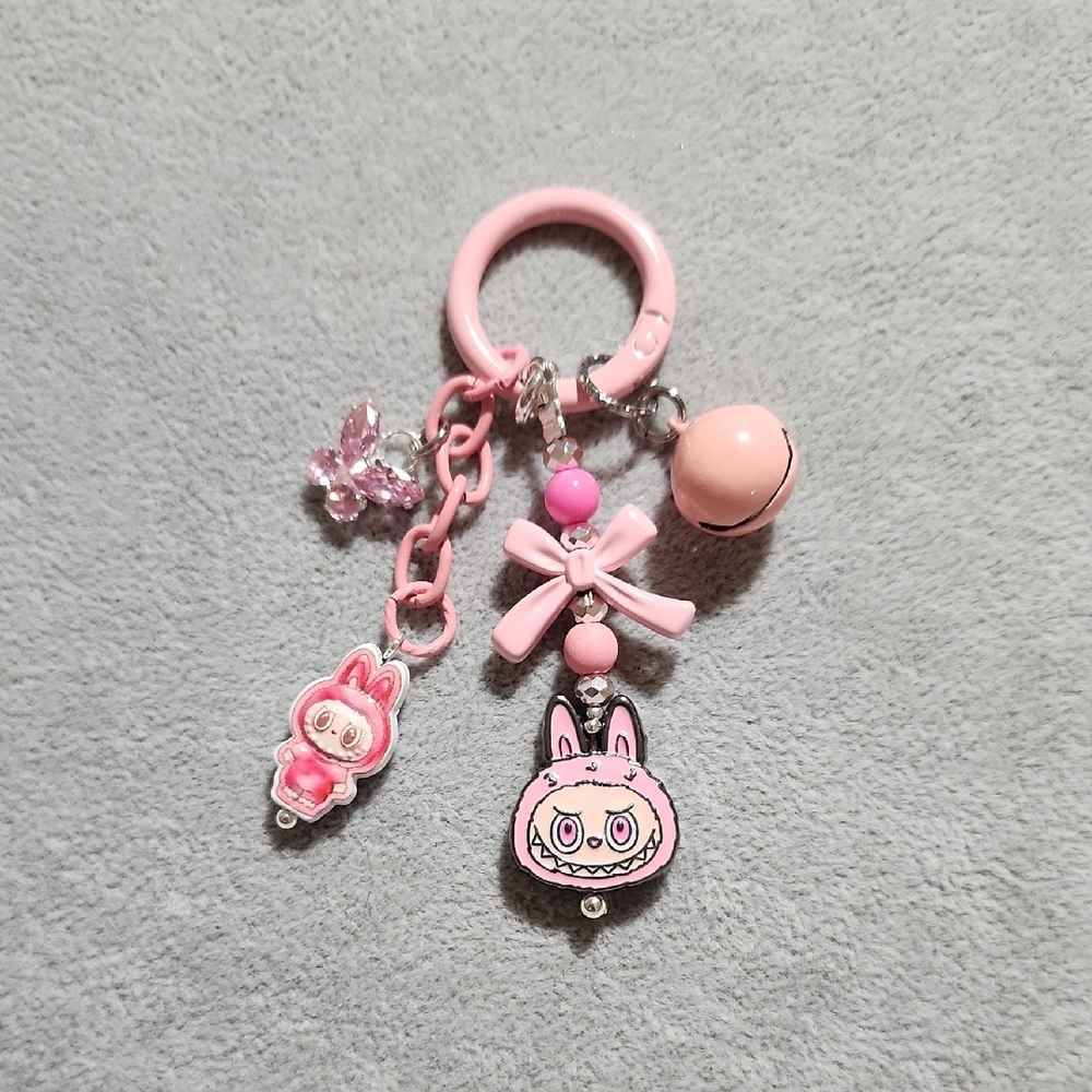 Pink Labubu Keychain